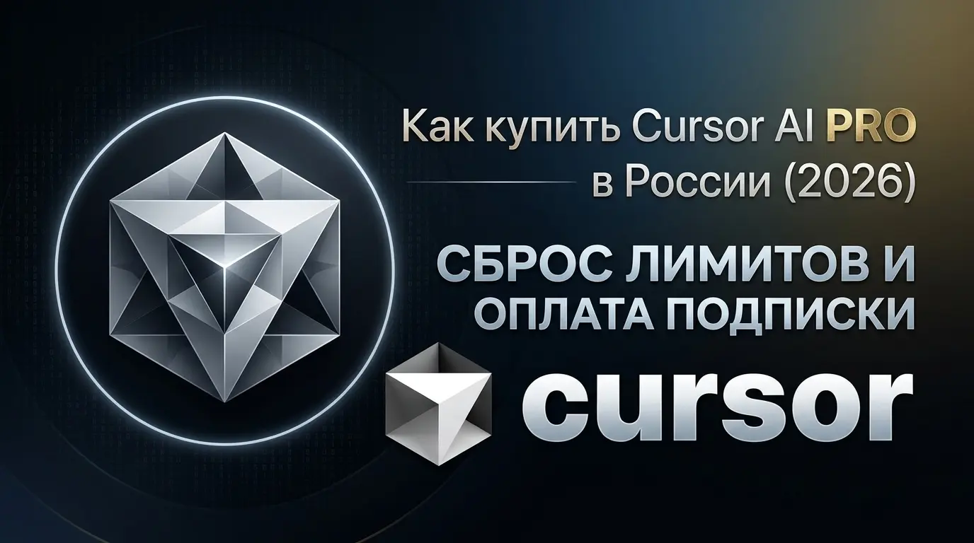 Как купить Cursor AI Pro (Курсор) в России 2026 — оплата МИР и СБП, сброс лимитов Fast и «get cursor pro for more agent usage»: пошагово