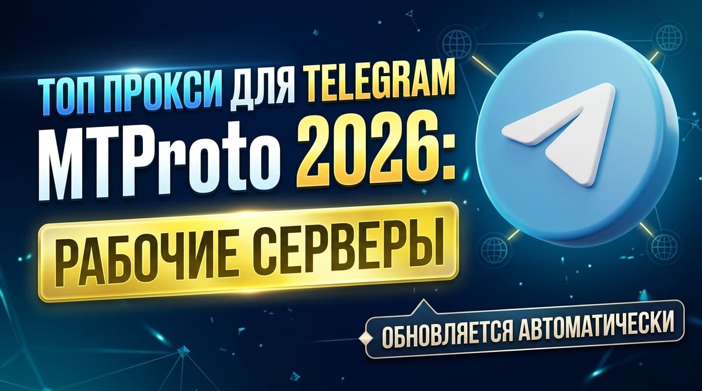 МТ Прото / МТП Рото (MTProto) прокси для Telegram (Телеграм) 2026 — рабочий список серверов, обновляется автоматически каждые 2 часа: бесплатно