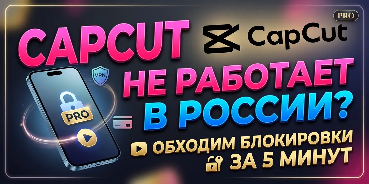 CapCut заблокирован в России: почему не работает и как обойти блокировку в 2026