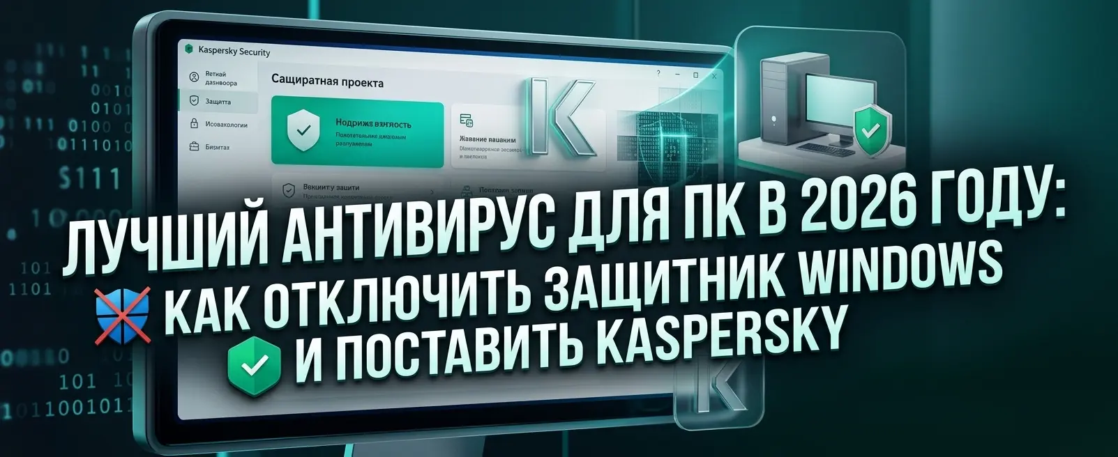 Лучший антивирус для ПК 2026: как отключить Защитник Windows и установить Kaspersky Premium — пошагово