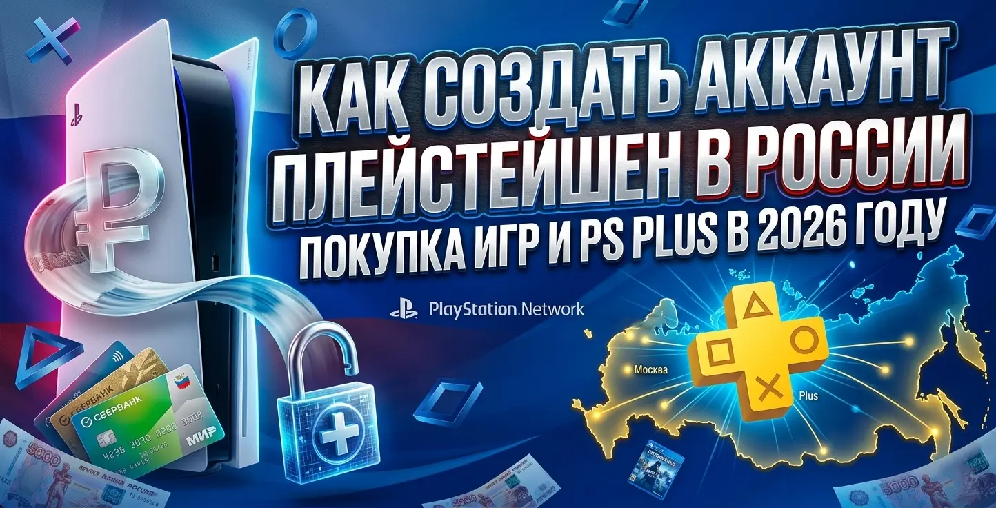 Как купить PS Plus (ПС Плюс) и игры PS5 в России 2026 — турецкий аккаунт PSN, подарочная карта и пополнение МИР и СБП пошагово