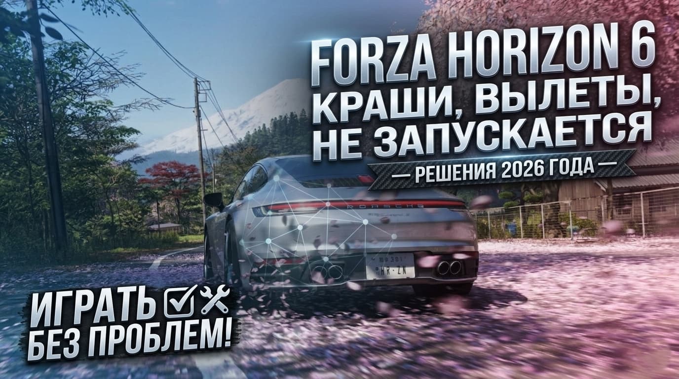 Forza Horizon 6 не запускается и не видит геймпад (Форза Хорайзен 6): ошибки E:0-0, FHC01, FHE01 и бесконечная загрузка — пошаговое решение 2026