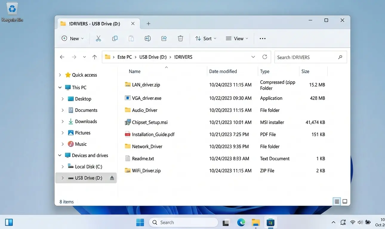 Как подготовить драйвера на загрузочной флешке перед переустановкой Windows