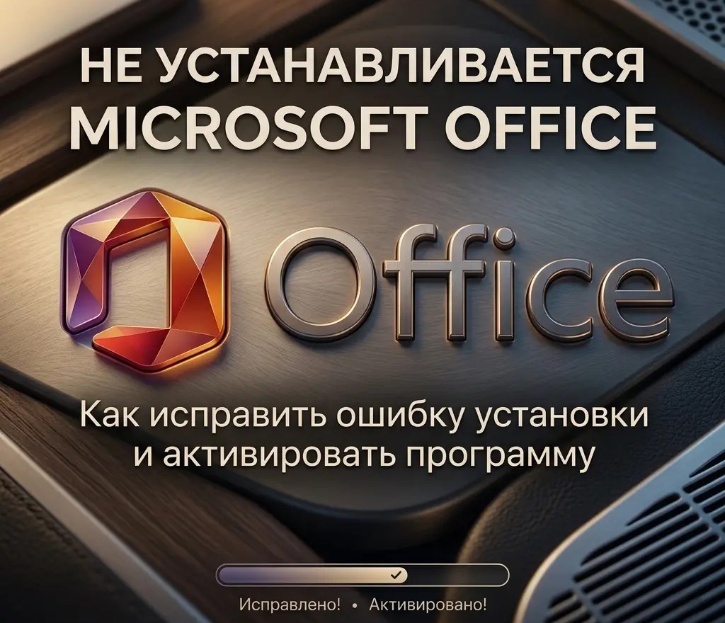 Microsoft Office не устанавливается в 2026: коды ошибок 30068-39, 0-1011, 1603, зависает на 90% — пошаговое исправление