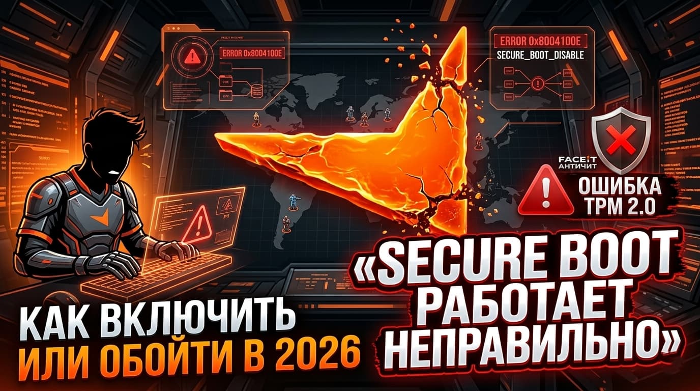 FACEIT «Your PC requires the following settings» (Фейсит) — TPM 2.0 is not ready, Secure Boot is not working properly, IOMMU: как включить или обойти в 2026