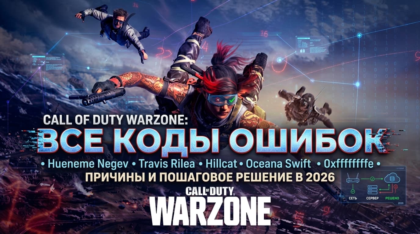 Ошибка 3140 и Oceana Swift в Call of Duty Warzone: «срок ожидания чертежей оружия истёк», Hueneme Negev, 0xffffffffe — причины и решение за 5 минут в 2026.