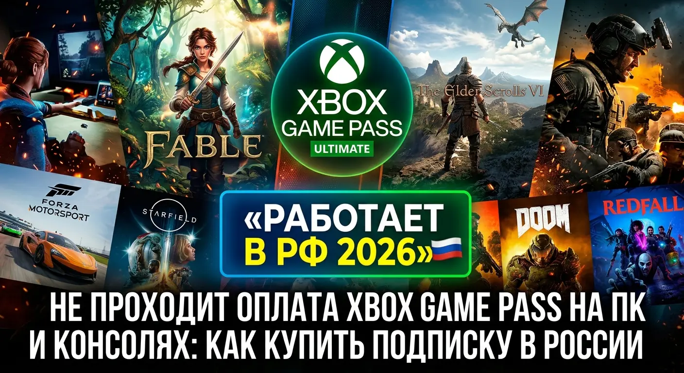 Как купить Xbox Game Pass Ultimate в России 2026 без проблем с оплатой