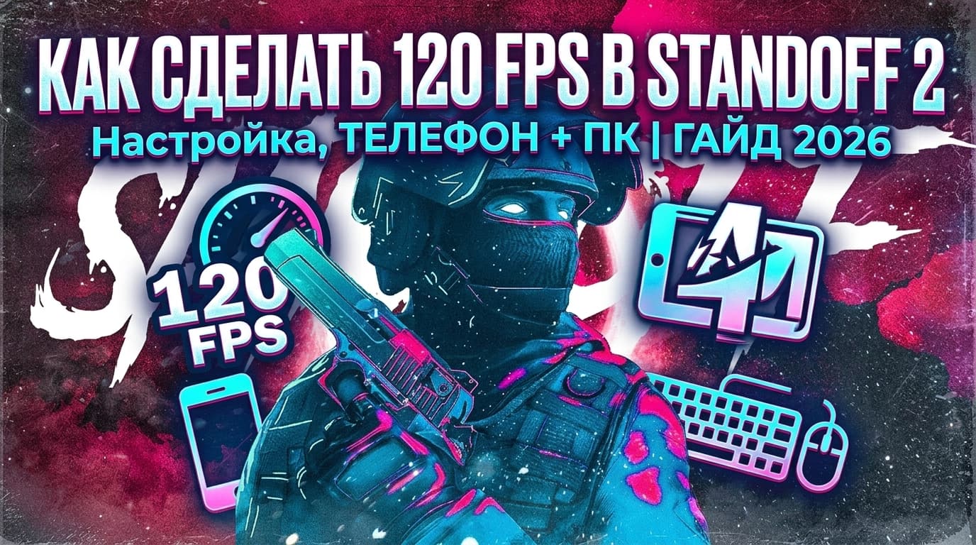Как сделать 120 ФПС в Standoff 2: настройка графики, телефон и ПК — полный гайд 2026