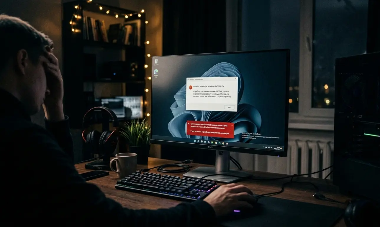 Ошибка активации Windows 11 / 10 (код 0xc004f074)